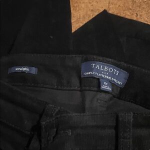 Talbots Black Corduroy Pants